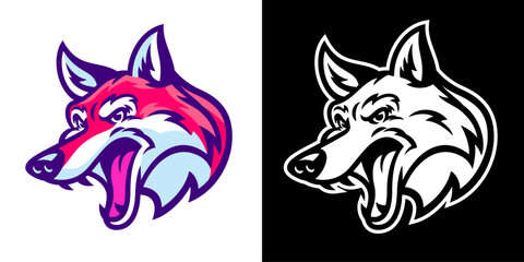 Angry Foxes Sport Mascot Logo Design