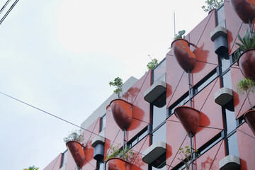 Organic building in Osaka, Japan