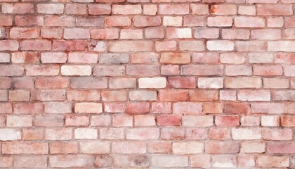 Fototapeta premium Aged brick wall in muted reds and browns with soft texture, presenting a rustic and weathered appearance. Watercolor effect adds artistic and vintage charm to this classic structure.