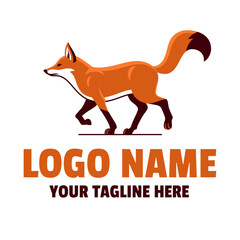 Mascot Logo Illustration of Fox