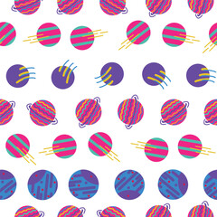 Repeat pattern fantasy galaxy background