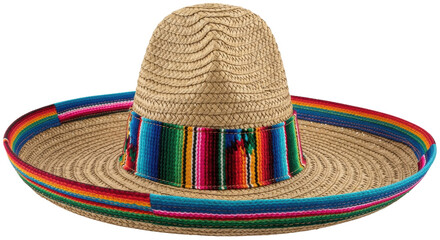 Isolated colorful mexican sombrero