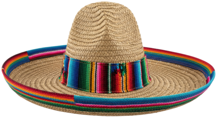 Isolated colorful mexican sombrero
