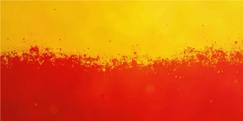 Red and yellow water drops on glass with bubbles and liquid texture background