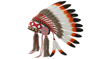 Isolated Native American Warbonnet