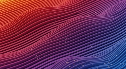Vibrant gradient waves with textured ripples creating a dynamic and abstract visual experience