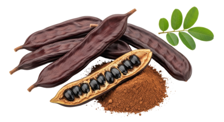 Isolated Carob Pods and Powder