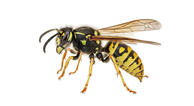Isolated European Paper Wasp