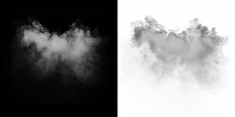 Gray smoke PNG overlay with transparent background. Perfect for design, compositing, fog effects, dramatic visual scenes. Realistic drifting mist in high resolution.