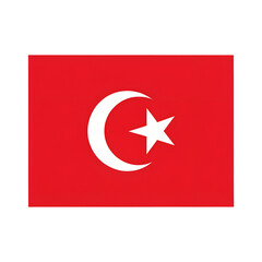Obraz premium Republic of Türkiye flag official national flag isolated vector illustration