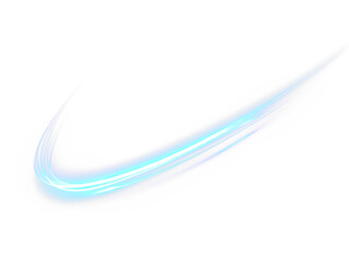 Light, line, curve, twirl, blue swirl form a dynamic PNG overlay. Perfect for fast motion, comic effects, or futuristic visuals with transparent glowing trails and vivid streamlines.