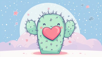 Isolated green cactus in a terracotta pot with no background, clean and sharp edges, perfect for design cutouts