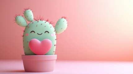 Isolated green cactus in a terracotta pot with no background, clean and sharp edges, perfect for design cutouts