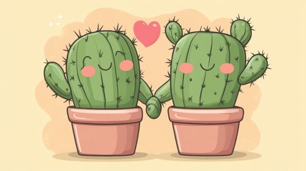 Isolated green cactus in a terracotta pot with no background, clean and sharp edges, perfect for design cutouts