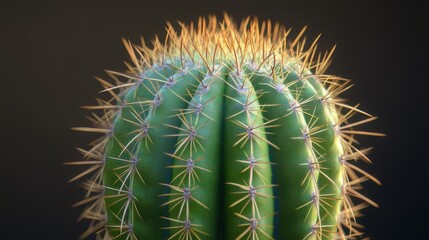 Isolated green cactus in a terracotta pot with no background, clean and sharp edges, perfect for design cutouts