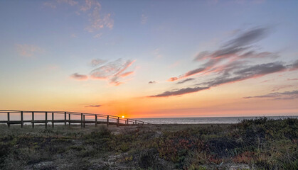 Serene Coastal Sunset

