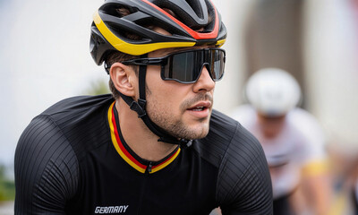 portrait of a biker