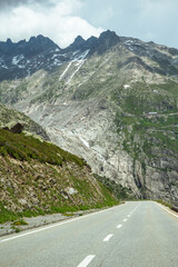 Dramatic Cliff Face in the Swiss Alps