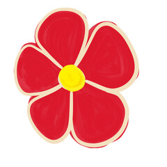 red and yellow flower