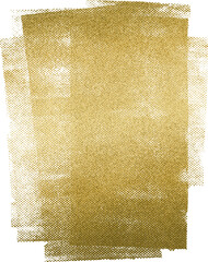 Large gold ink texture with a transparent background
