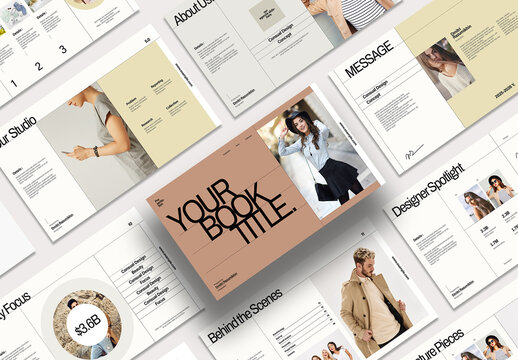 Professional Book Layout Template with Minimal Design