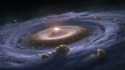 Cosmic wonders: accretion disk and protoplanetary formation in space