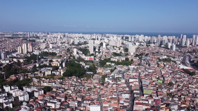 Aerial View of Bahia, Brazil 29 &ndash; Colorful Cityscape, Culture and Coastal Scenery, favela