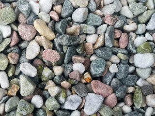 Natural Color Pebble Stone Background