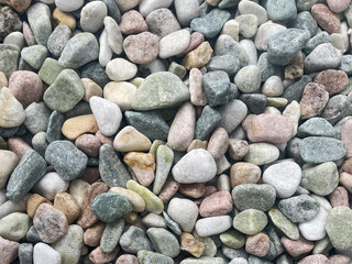 Colorful Polished Pebbles in Natural Tones