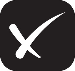 Check tick mark icon.tick sign accept select confirm correct agree animated. successful symbol, tick mark.Check marks indicate approval. X marks indicate rejection. Simple symbols for yes and no.