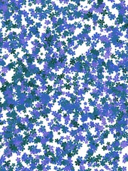 Flower on blue background