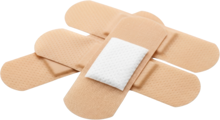 Adhesive fabric bandages with sterile pads medical supply isolate bandaid