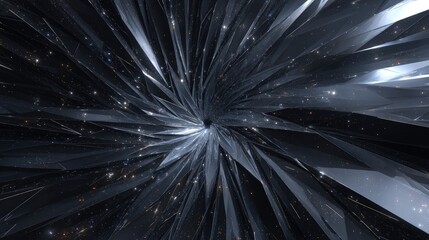 Abstract Radial Geometric Explosion Design