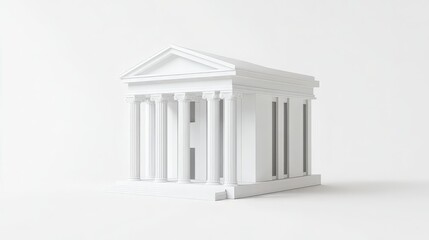 Obraz premium 3d rendered illustration of a building