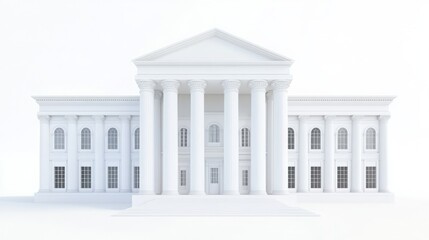 white columns in front of a white background