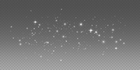 PNG Golden Light Effect, Transparent Sparkle Glow, Shiny Lens Flare with Bokeh Dust, Twinkling Star Particles and Radiant Magic Burst