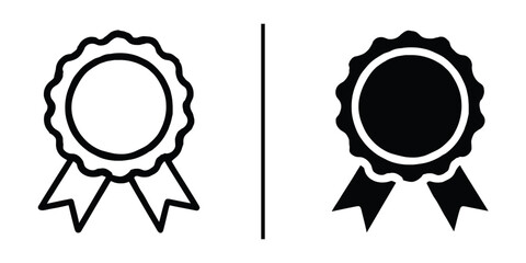 Award Ribbons: A side-by-side rendering that perfectly capture award ribbon representing the concept of reward, and recognition in its simplest, yet most impactful form.  © Vectorzone