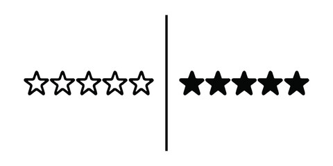 Star Rating System: A symbolic representation of a star rating system, perfectly split to showcase the contrasting states of review, with both positive and negative scores.