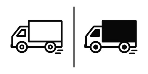Delivery Truck: The image showcases a delivery truck. It captures the essence of modern logistics, perfect for illustrating the efficiency and dependability of transportation services.
