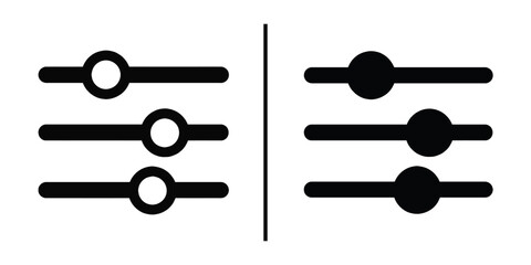 Sliders on a Black and White Background: Graphic image featuring sliders. A simple, yet powerful visual representation of control and adjustability. Featuring multiple slider bars.