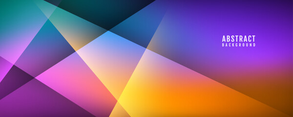 3D colorful abstract background overlap layer on dark space with polygon effect decoration. Modern graphic design element cutout style concept for web banner, art, flyer, card, or brochure cover