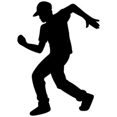 Breakdance silhouette Illustration