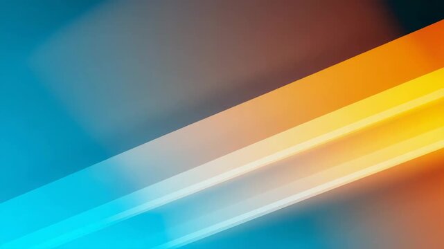 A modern and corporate abstract background, featuring clean, geometric diagonal lines transitioning with a vibrant blue and amber-orange gradient.
