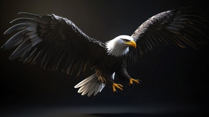 Obraz premium Majestic eagle in flight