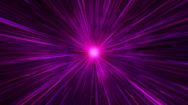 Abstract animation of purple and pink rays that radiate from the center. The colors blend smoothly into each other. A flash or moment of light movement