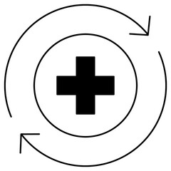 Recover icon, Recover Stronger Your Path to Healing, Bounce Back to Health with Confidence