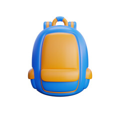 school bag isolated on white