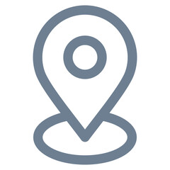 Location Pin Icon Element For Design
