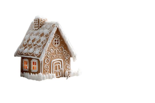 Illuminated Gingerbread House, Winter Wonderland, Festive Treat