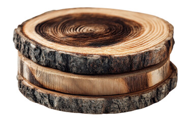 Tree Rings Wood Slices Stacked Natural Texture Forest Lumber Rustic Craft Material Wooden Display